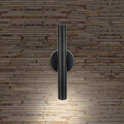 Arandela De Parede Slim Palito - Preto + Led Gu10