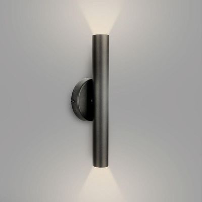 Arandela De Parede Foco Duplo Slim Palito - Preto