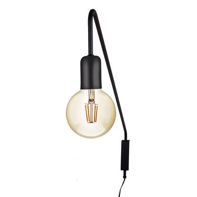 Arandela Fluxo 70 Cm - Preto