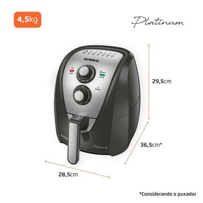 Fritadeira Sem óleo Air Fryer 4l Mondial Afn-40-pi Air Fryer Afn-40-pi 127v-60hz .