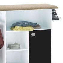 Tábua De Passar Roupa Com Balcão Vitória Branco-preto 107 Cm - Pallazio