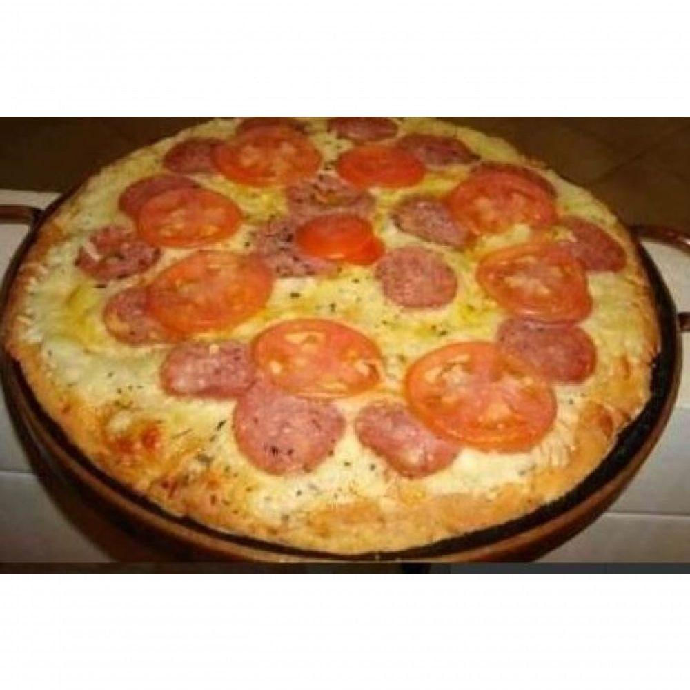 Forma De Pizza Em Pedra Sabão De 25 Cm Sem Alças E Com Aro