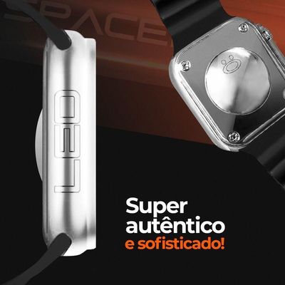 Relógio Digital Feminino Ultra Aço Inox Silicone Led + Caixa Preto Original Garantia Prata Presente