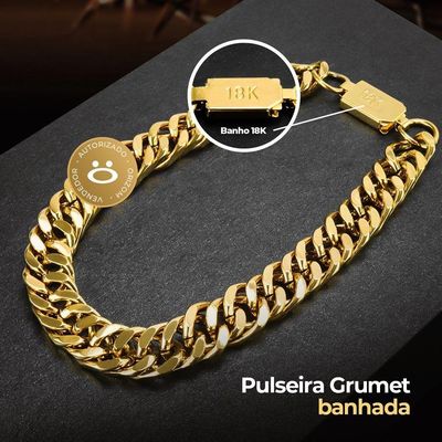 Relogio Masculino Banhado Ouro + Cordão + Relogio Masculino Aço Inox Casual Presente Original Social