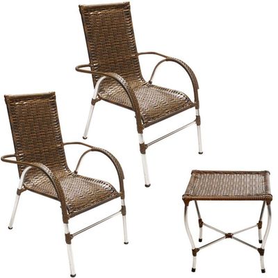 Conjunto De Cadeiras E Mesa De Centro área Trama Original Argila