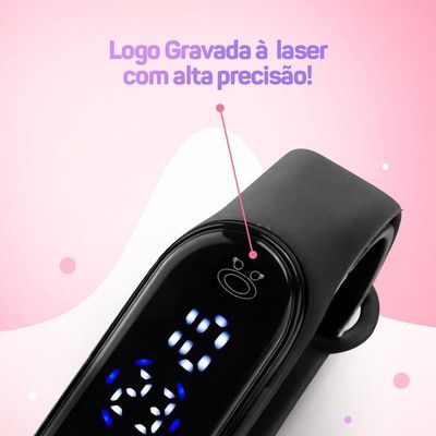 Relogio Digital Feminino Led Silicone Prova Dagua Bracelete