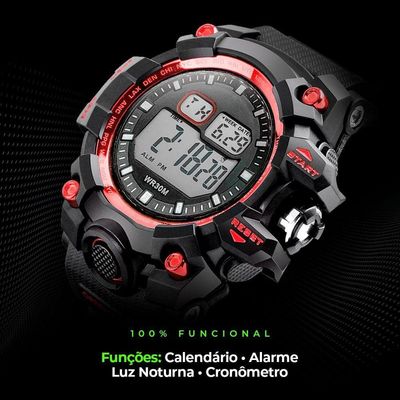 Relogio Prova Dagua Masculino + Digital Esportivo Premium