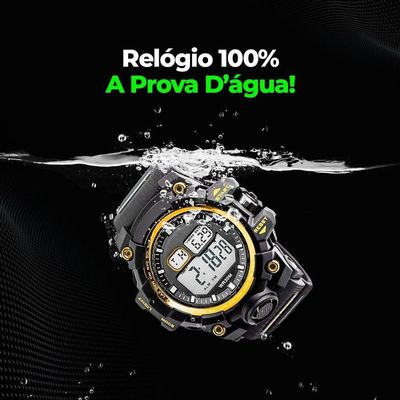 Relogio Digital Prova Dagua Ajustavel Silicone Grande
