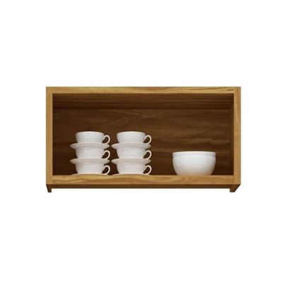 Armário Aéreo Cozinha Modulado Tempranillo 1 Porta 80cm Amendoa-off White - Ronipa