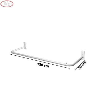 Arara De Parede 120x30 Branco Azulado