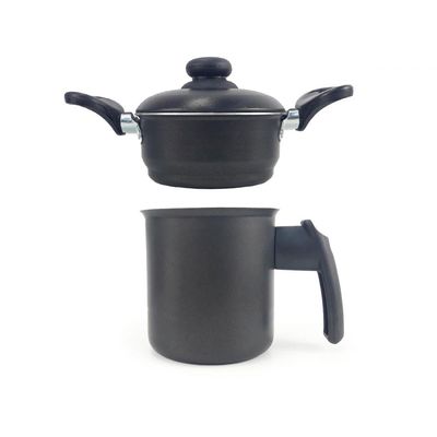Panela Cuscuzeiro Alumínio Alça Baquelite Preto
