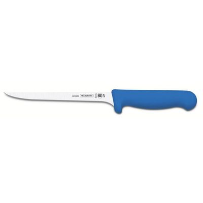 Faca Para Desossar Tramontina Profissional De Aço Inox Cabo Polipropileno Azul 6pol Tramontina