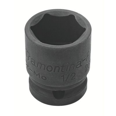 Soquete Impacto Sextavado Aço Cromo Molibdênio 8mm - Encaixe 1/2pol Tramontina Pro Tramontina