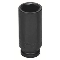 Soquete Impacto Sextavado Longo Aço Cromo Molibdênio 8mm - Encaixe 1/2pol Tramontina Pro Tramontina