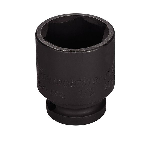 Soquete Impacto Sextavado Aço Cromo Molibdênio 27mm - Encaixe 1/2pol Tramontina Pro Tramontina