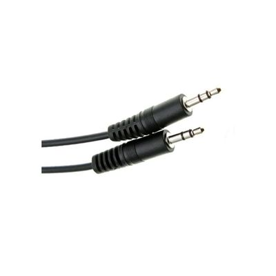 Cabo P2 Estereo + P2 Estereo Dourado 1.5m