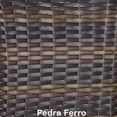 Kit 4 Cadeiras Emily Em Alumínio E Fibra Trama Original Pedra Ferro