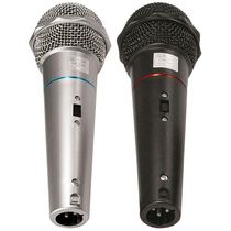 17095859728909 Microfone Csr-505 Duplo Com Fio 1 Preto E 1 Prata