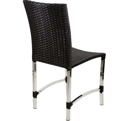 Cadeira De Alumínio Para Mesa De Jantar Trama Original Preto