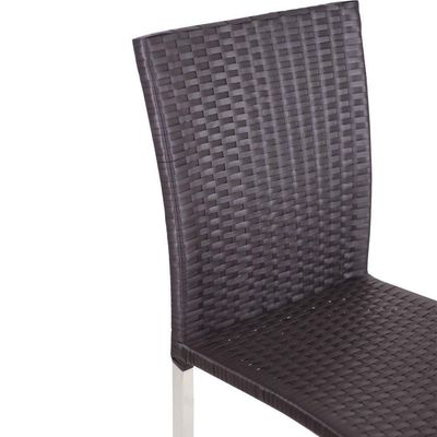 Cadeira De Alumínio Para Mesa De Jantar Trama Original Tabaco