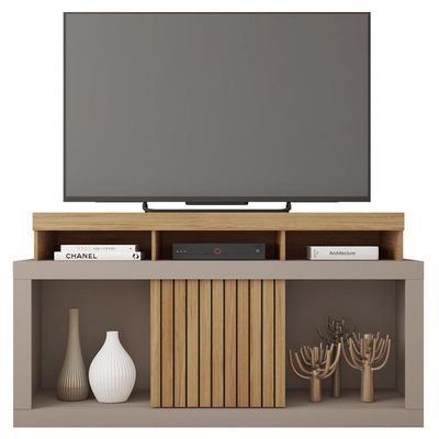 Bancada Rack Para Tv Até 55 Polegadas Frost Marrom Caemmun