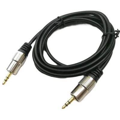 Cabo Plug P2 Estereo X P2 Estereo Gold 24k 1.8m