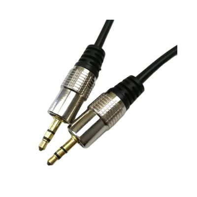 Cabo Plug P2 Estereo X P2 Estereo Gold 24k 1.8m