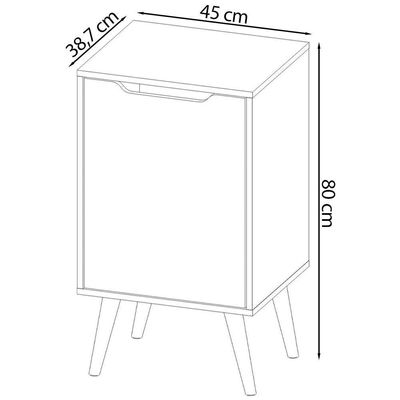 Gabinete Para Banheiro Pes Palito 1 Porta Bn3641 Preto Tecno Mobili Preto