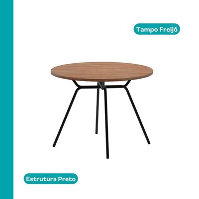 Conjunto Sala De Jantar 4 Cadeiras San Francisco Carraro Pto