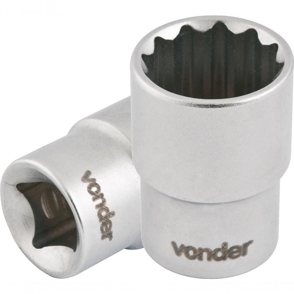 Soquete Estriado Enc 1/2" 11mm Curto Vanád. Vonder