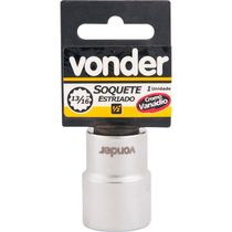 17075459207049 Soquete Estriado Enc 1/2" 23Mm Curto Vanád. Vonder