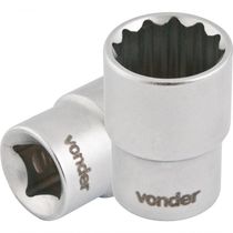 Soquete Estriado Enc 1/2" 23Mm Curto Vanád. Vonder