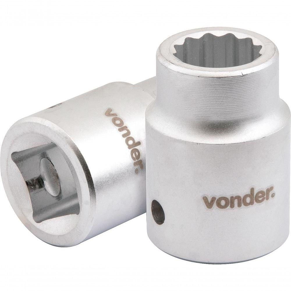 Soquete Estriado Enc 3/4" 19mm Curto Vanád. Vonder
