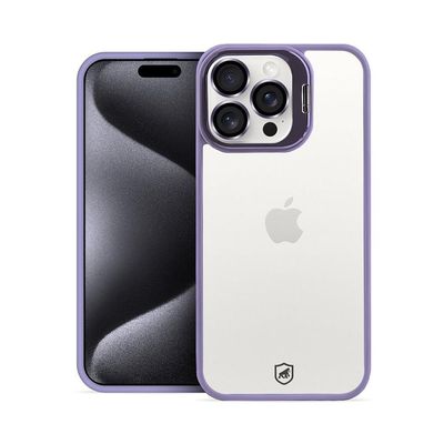 Kit Capa Gravity Lilás E Pelicula Defender Pro Privacidade Para Iphone 15 Pro - Gshield