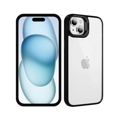 Kit Capa Gravity Preta E Pelicula Defender Pro Privacidade Para Iphone 15 - Gshield