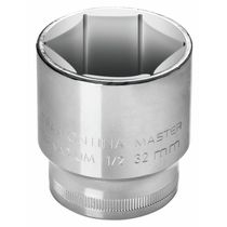 Soquete Sextavado 22 Mm Encaixe 1/2" Tramontina Em Aço