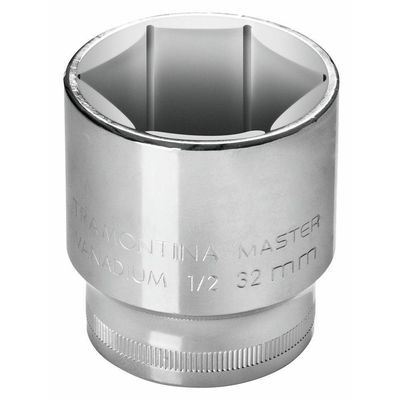 Soquete Sextavado 32 Mm Encaixe 1/2" Tramontina Em Aço
