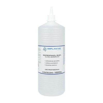 Álcool Isopropilíco 99,8% 1000ml Isopropilico Transparente Implastec - Cx - 18