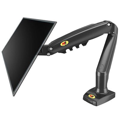 Suporte Para Monitor Articulado 15 A 34 De Mesa Com Pistão A Gás F80 Nb