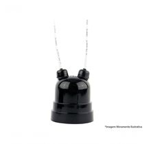 Soquete Pendente C/Rabicho Termoplast Preto 43.0It C/10Pcs