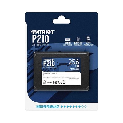 Hd Ssd 256gb P210, 2.5" Sata Iii 6gb/s 500 Mb/s 400 Mb/s P210s256g25
