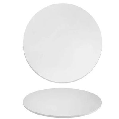 Tampo Em Mdf 18mm Redondo 90 Cm - Laqueada Cor Branco