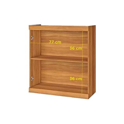Armário Aéreo P- Cozinha Burguesa Premium C- 2 Portas 80cm Freijó-branco - Nesher