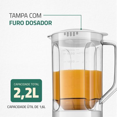 Liquidificador Pratic Power Mondial Branco - L-97-W 127V