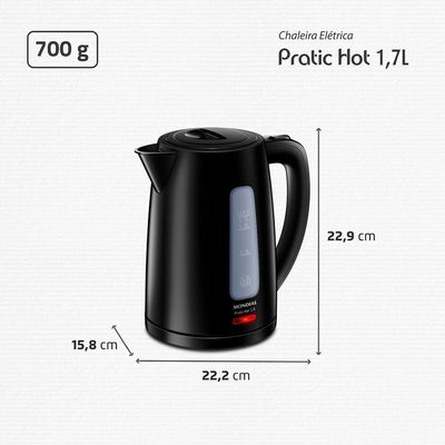Chaleira Elétrica Pratic Hot 1,7L Mondial- CE-17 127V