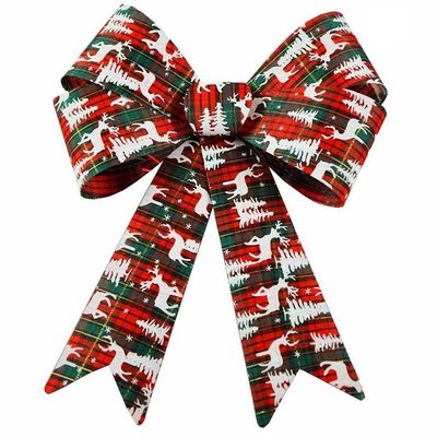 Enfeite árvore Natal Laço Decorado Figuras Natalinas 28,5 Cm