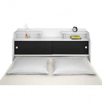 Cabeceira Box Casal Queen Elisa Branco Ou Branco/preto