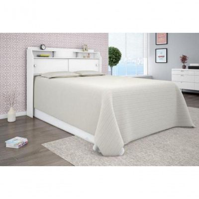 Cabeceira Box Casal Queen Elisa Branco Ou Branco/preto