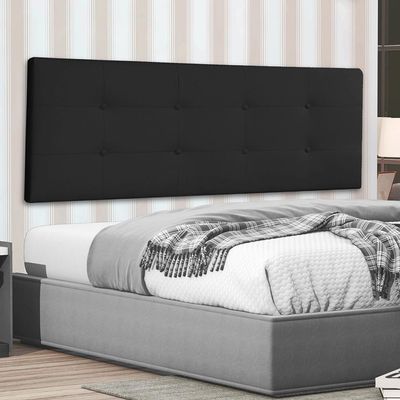 Cabeceira Painel Casal King 1,95m Berlim Suede Preto Dal Poz Estofados