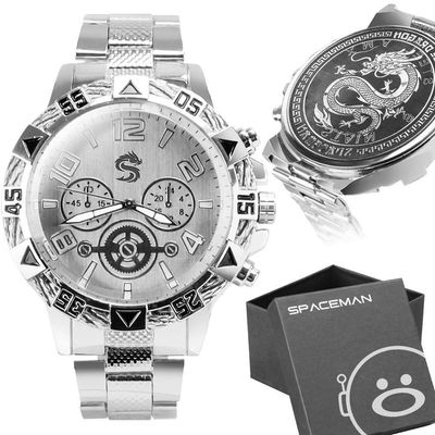 Relogio Masculino Original Aço Inox Prata Grande + Caixa